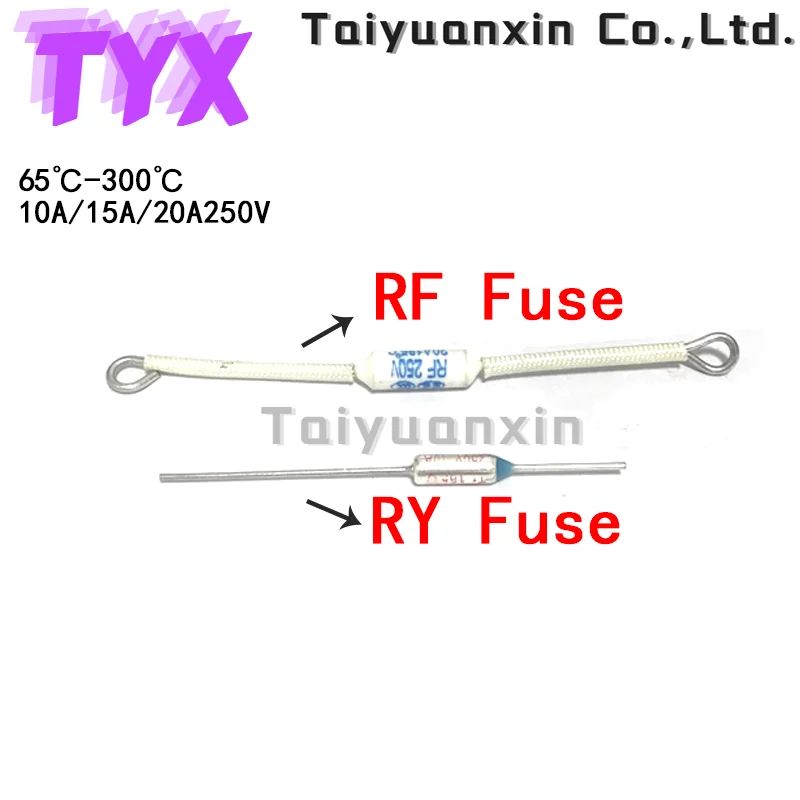 10 szt. TF bezpiecznik termiczny temperatury temperatury ryżowar bezpiecznik termiczny 10A 15A 20A 250V 98 165 172 185 192 195 200 205 stopnia 210 C