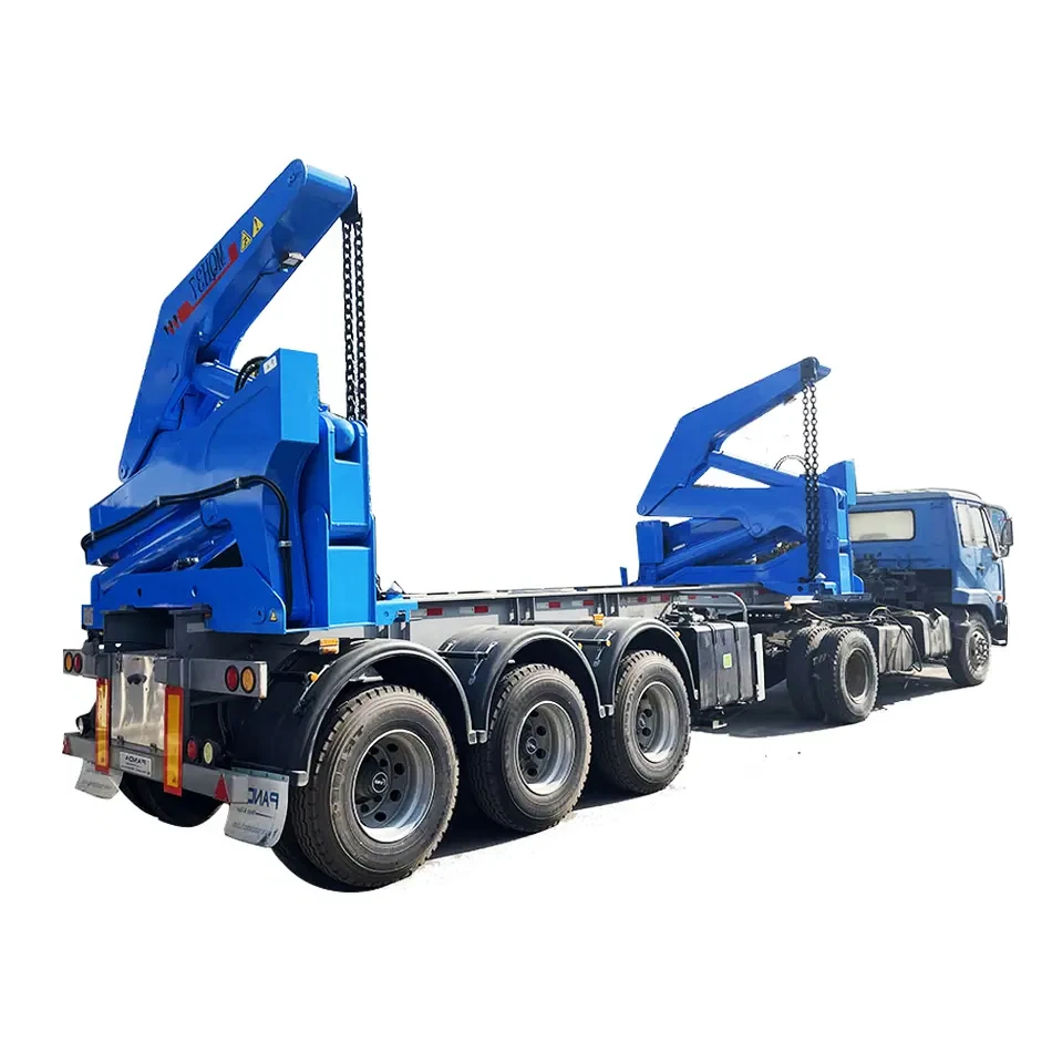 CIF Precio Nueva China Camión contenedor con capacidad de 40 pies y 37 T con cargador lateral de carga automática para una operación eficiente