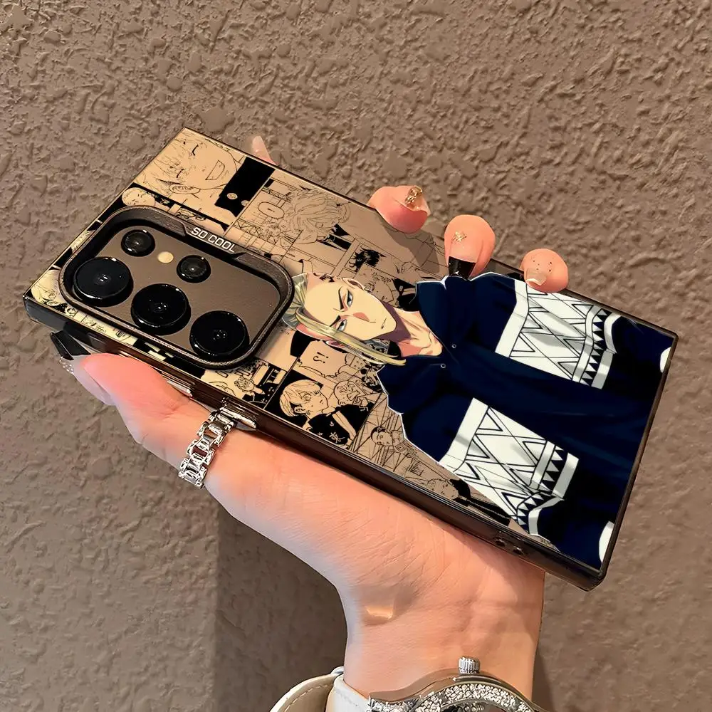 애니메이션 D-드라켄 폰 케이스 삼성 갤럭시 S25 엣지 S24 S23 S22 S21 S20 울트라 실리콘 컬러풀 실버 폰 케이스