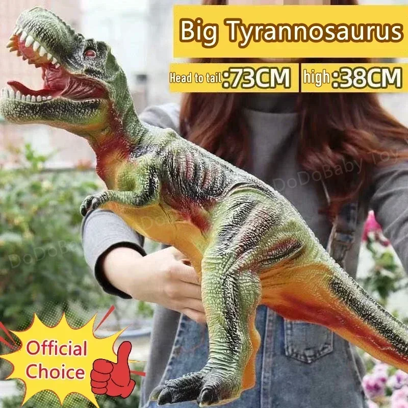 

Large Dinosaur Model Toys Big Tyrannosaurus Rex Brachiosaurus Jurass Park Soft Puppets Shark Dinosaur Worlds Toy for Kids Boys