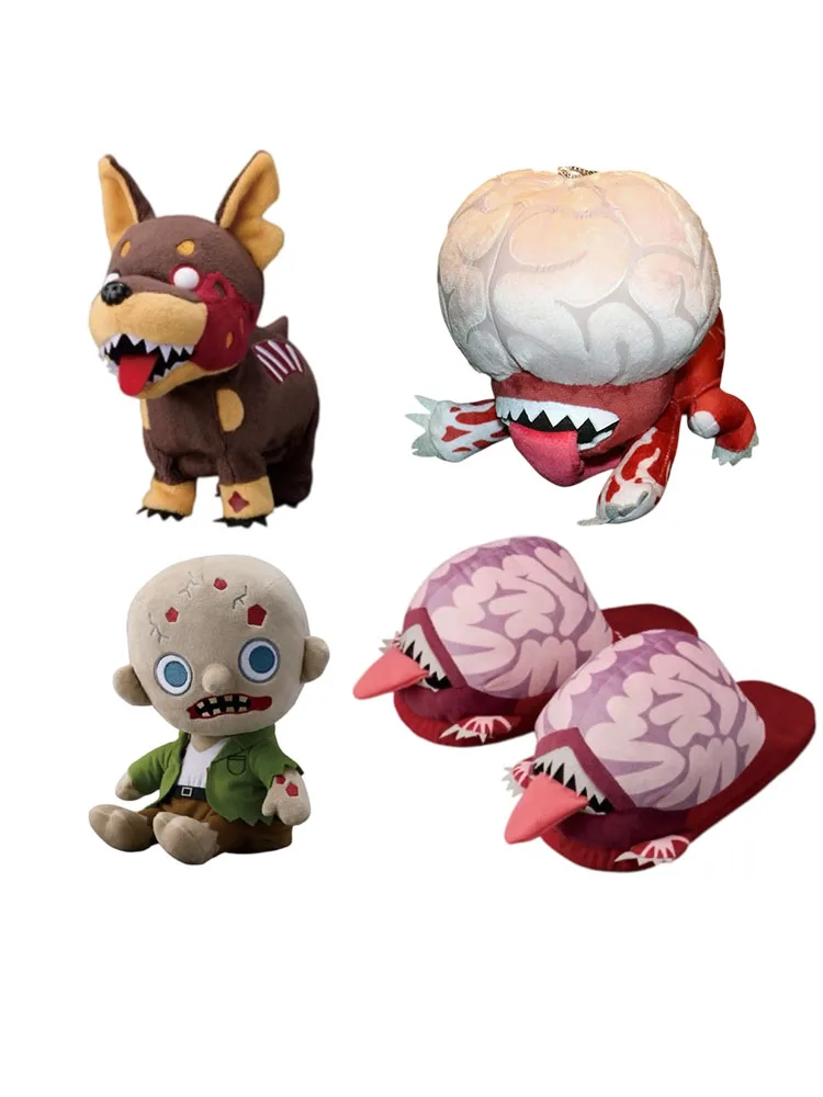 Resident Evil Plüschtier Monster Lecker-Hausschuhe Zombie-Hund Zombie-Mann 30. Jubiläum Peluche Puppe Spielzeug für Erwachsene Fans Geschenk