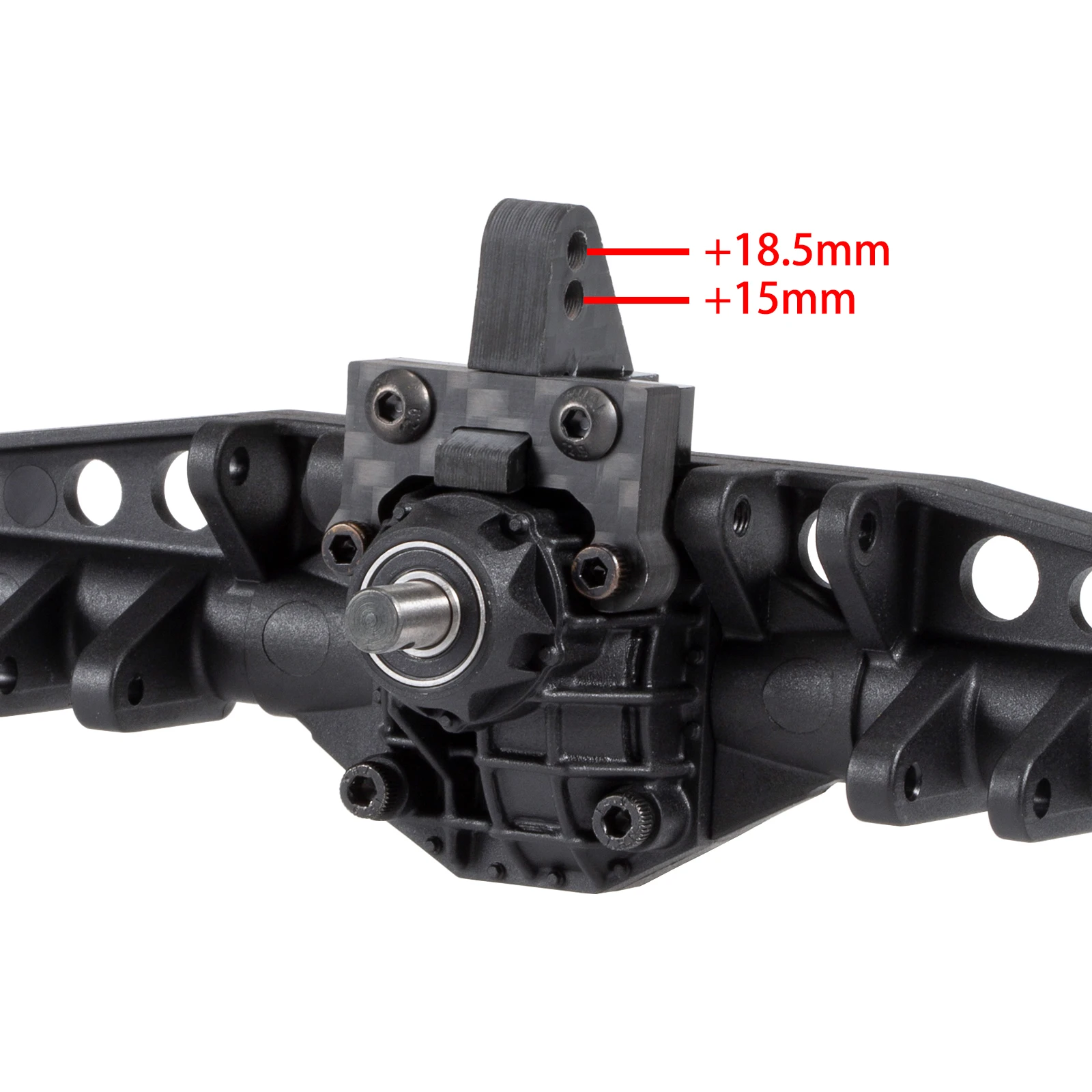 Single/Dual Carbon Rear Upper Link Riser Adjustable for RC Crawler Axial 1/10 Capra F9 Portal Axle Anti Squat Upgrade Parts