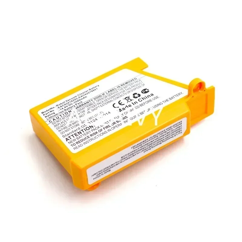 بطارية مكنسة كهربائية روبوتية 14. فولت 5000 مللي أمبير في الساعة لـ LG VR6270LVB، VR6270LVMB، VR63455LV، VR6370LVM، VR64604LV، EAC 60766103 ، EAC 62218205