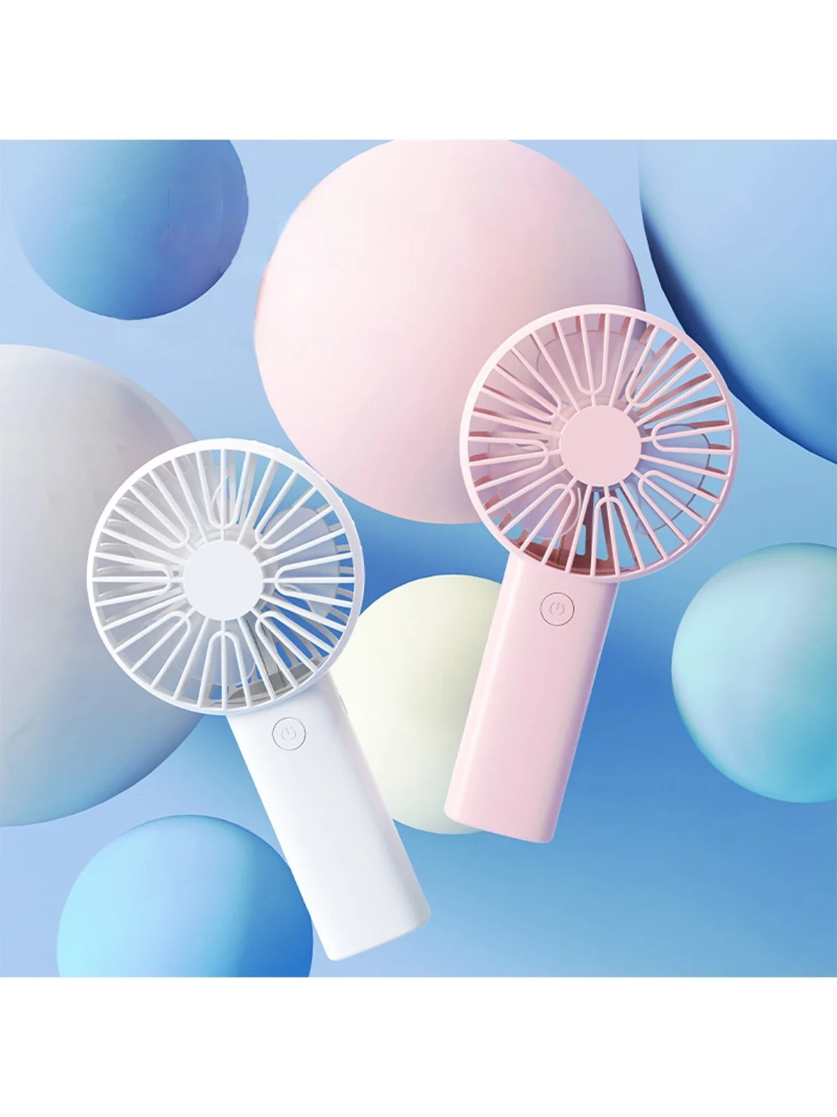 Перезаряжаемый ручной мини-вентилятор, небольшой настольный охладитель, портативный кондиционер - милый студенческий мини-вентилятор, портативный бесшумный.