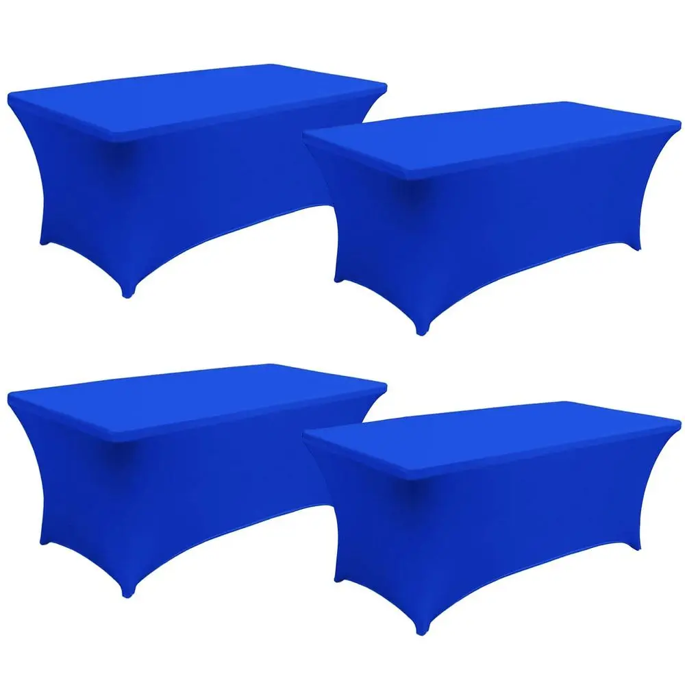 

Однотонная скатерть из спандекса для складных столов, прямоугольная, моющаяся, устойчивая к сминанию, из полиэстера