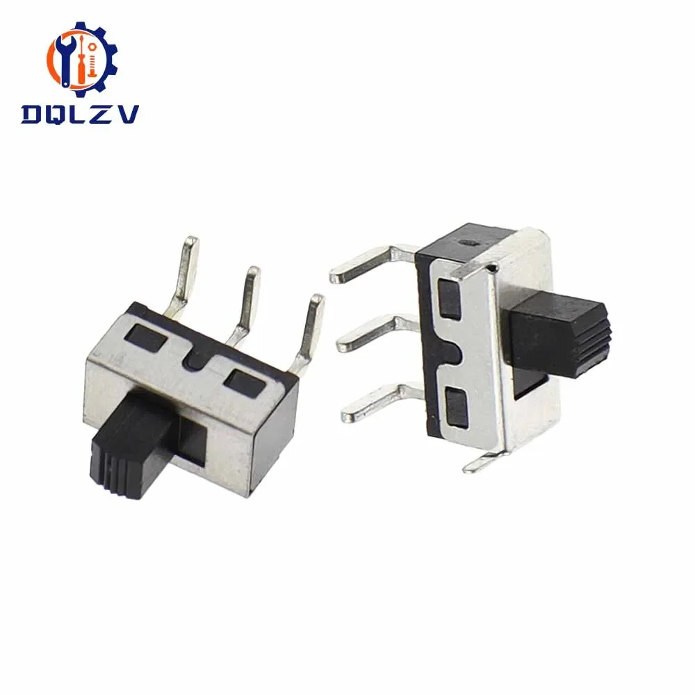 SS12D10 SS12D06 Toggle Switch Straight / Right Angle 3 Pin 1P2T Handle High Slide Toggle Switches