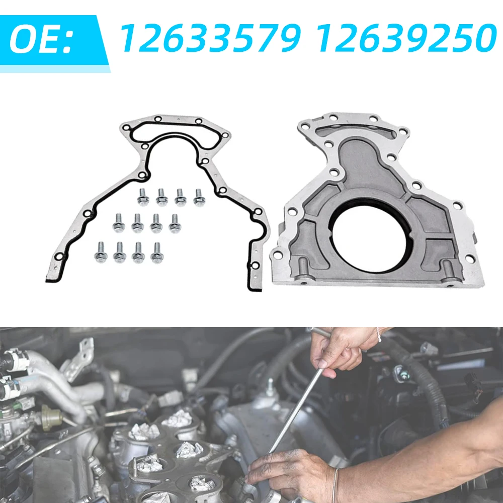 

Engine Rear Main Seal Cover 12639250 For GM 4.8L 5.3L 6.0L 6.2L V8 Chevy Tahoe Suburban GMC Yukon