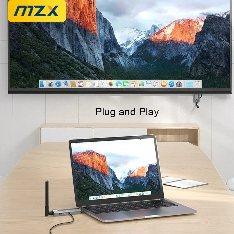 Picture 5: MZX 164ft 50m Wire-less Video Transmitter and Receiver Transmission HDMI-compatible Extender Display Adapter Cable Screen Mirror