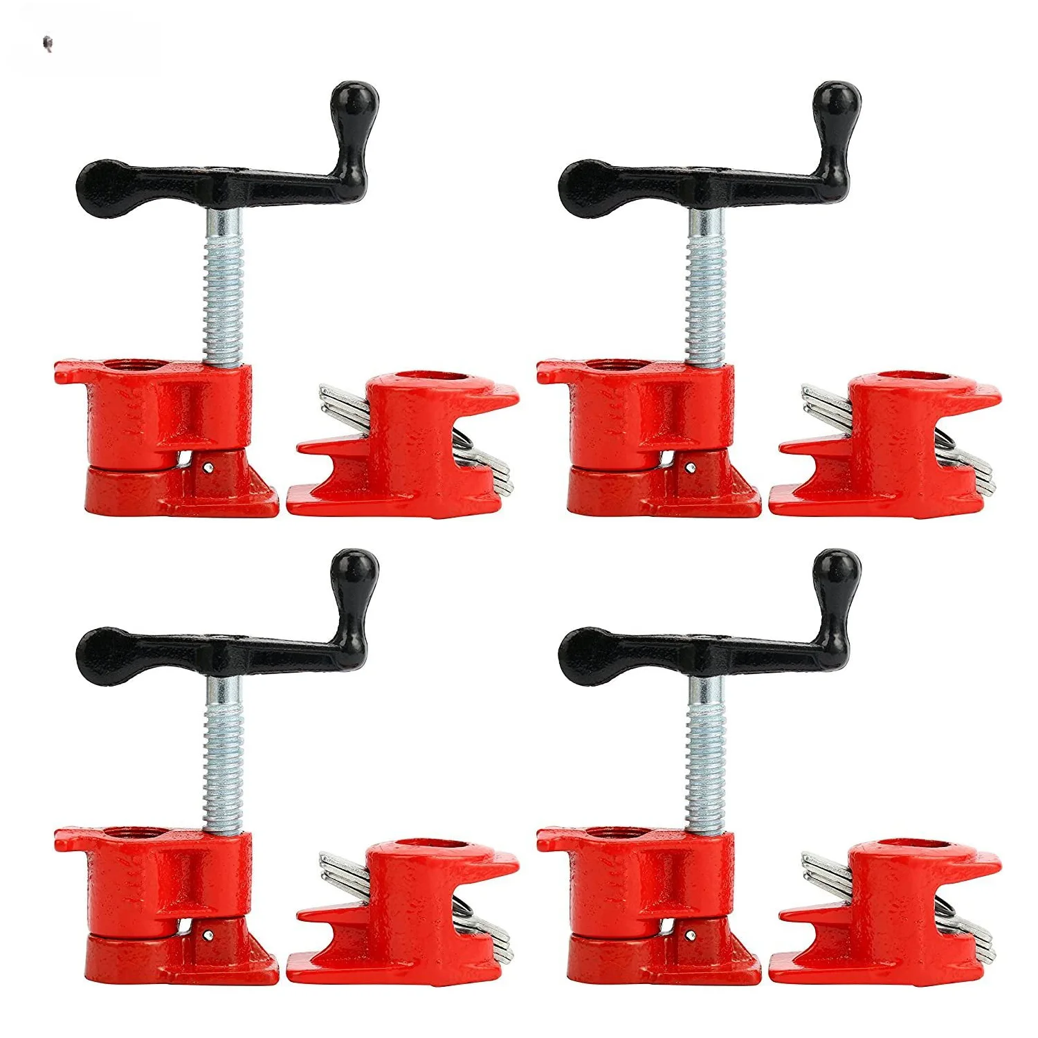 

3/4 Inch Heavy Duty Pipe Clamp for Woodworking Wood Gluing Pipe Clamp Steel Cast Iron Pipe Clamp Fixture Carpenter Hand Tool