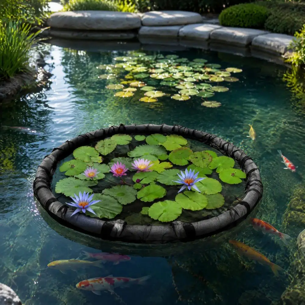 Pond Plant Protector Floating Rootlet Protector Floating Plant Protector Net Fine Mesh Fish Barrier Pond Safety for Aquatic