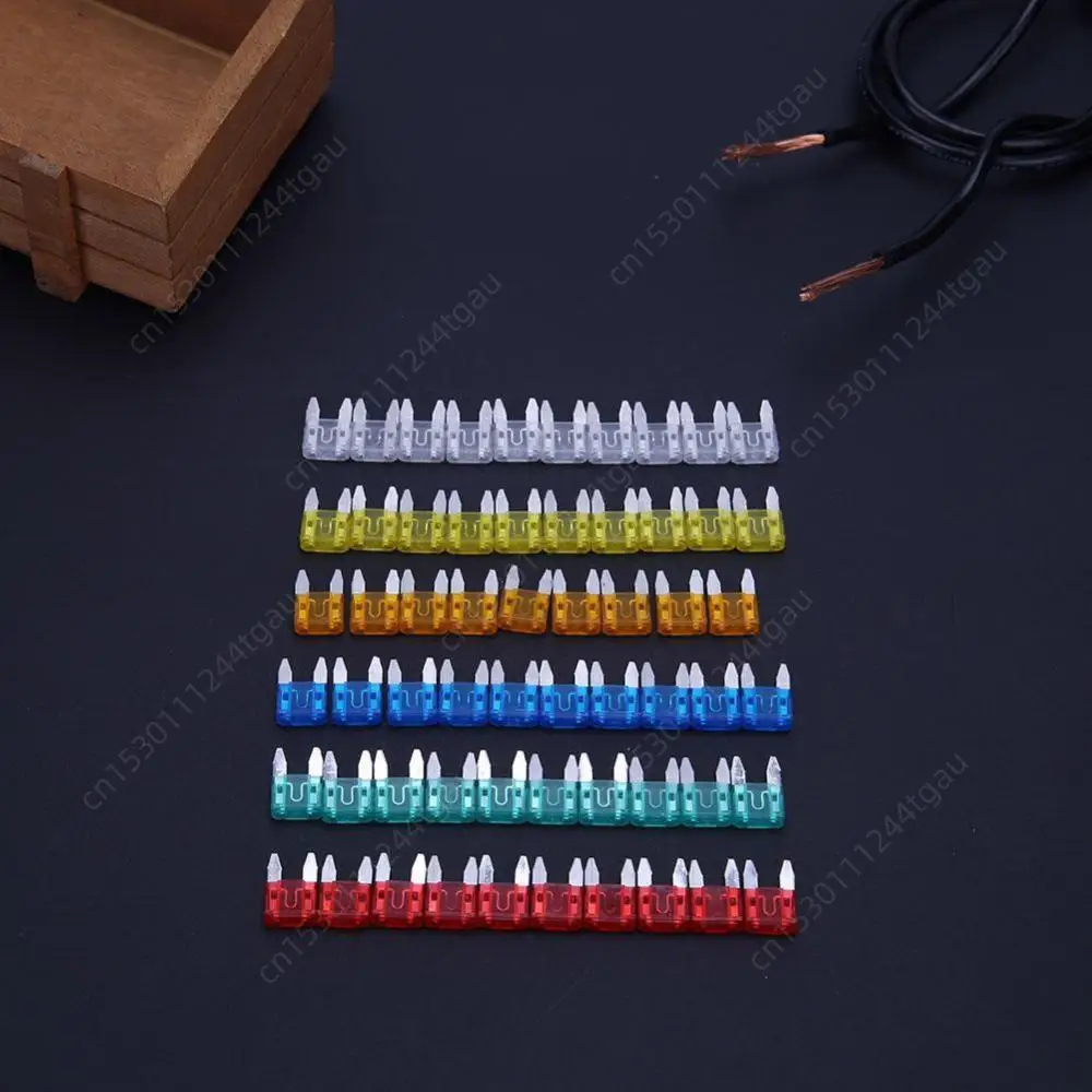 60-240Pcs Auto Car Mini Fuses for Cars Blade Automotive Fuse Car Kit 5A 10A 15A 20A 25A 30A Mixed Set Kit Fuse Set Truck Parts