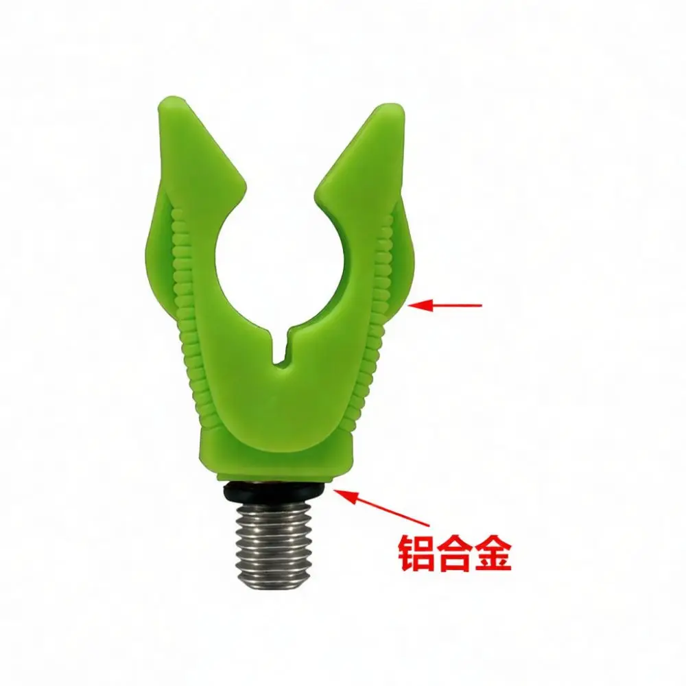 Durable Silicone Fishing Rod Rest Head Windproof Non Slip Support Stand For Professional Carp Angling Tackle