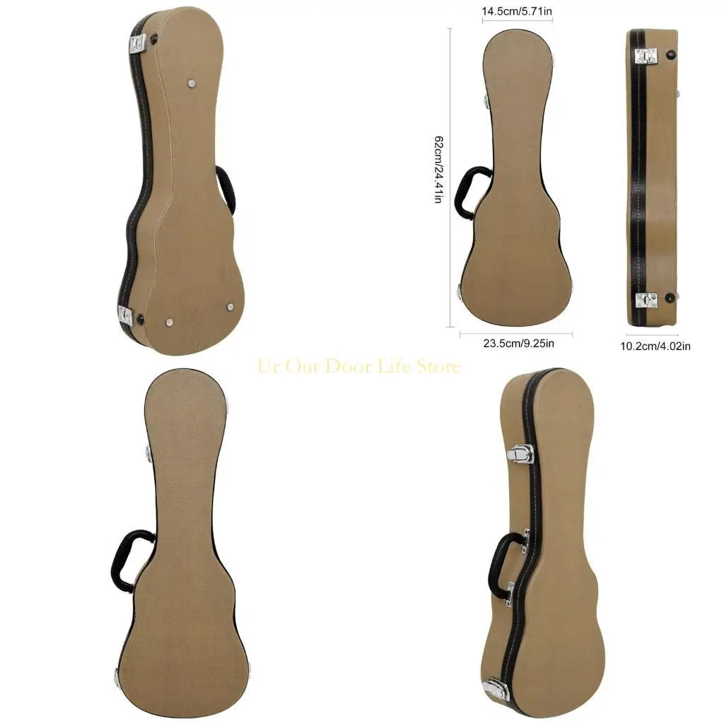 77UF Portable Waterproof Ukulele Hard Box Case Light Weight Backpack Easy to Carry