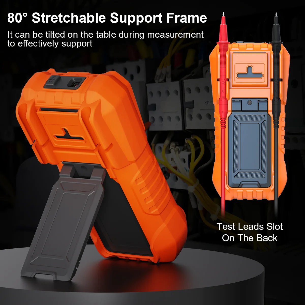 T58B T58C Professionelles Kfz-Multimeter 9999 zählt digitales Voltmeter mit automatischer Bereichswahl, Überlastschutz, Auto-Inspektionswerkzeug