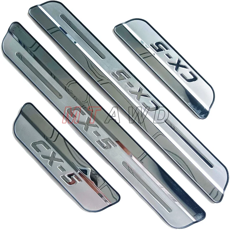 Für Mazda CX-5 CX5 KF KE 2027 2026 2025-2011 Zubehör Edelstahl Auto-Türschweller-Schutzleiste Abdeckung Pedal – Detail 4
