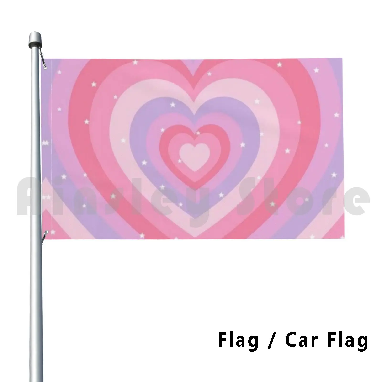 Hearts Outdoor Decor Flag Car Flag Bratz Pastel Aesthetic Cute Y2k Funny Tweets Rich Money Funny Y2k Cute Y2k Pink
