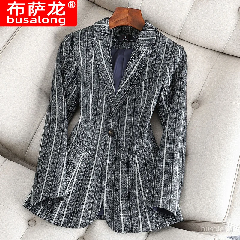 

Пиджак, осенне-зимний элегантный модный женский профессиональный маленький пиджак с длинными рукавами, официальная одежда, женская куртка Workwear211