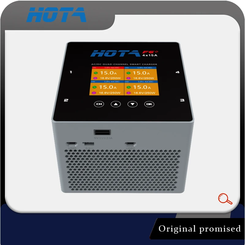 

HOTA F6+ Balanced Charger F6 PLUS AC 500W DC 1000W 15A Multifunctional Intelligent Lipo Battery Charger for RC Model FPV Drone