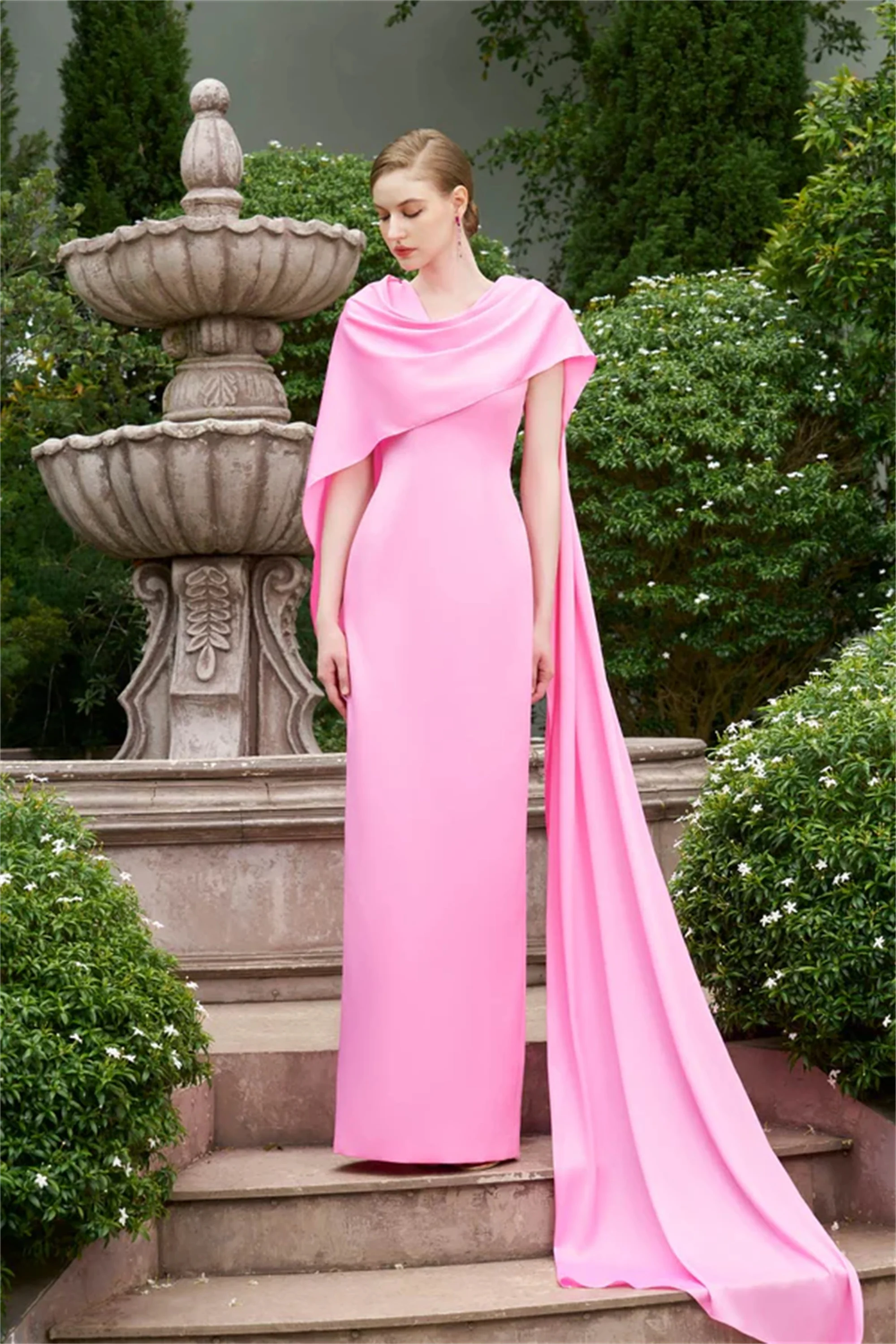 Xale elegante vestidos de festa para mulheres moda fishtail vestidos para ocasiões especiais vestido de noite apertado evon nupcial personalizado