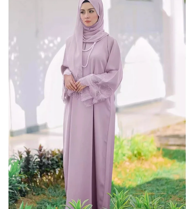 

Hui women's clothing Middle East Dubai women's robe Malay Indonesian dress with headscarf fashion Saudi Arabian style