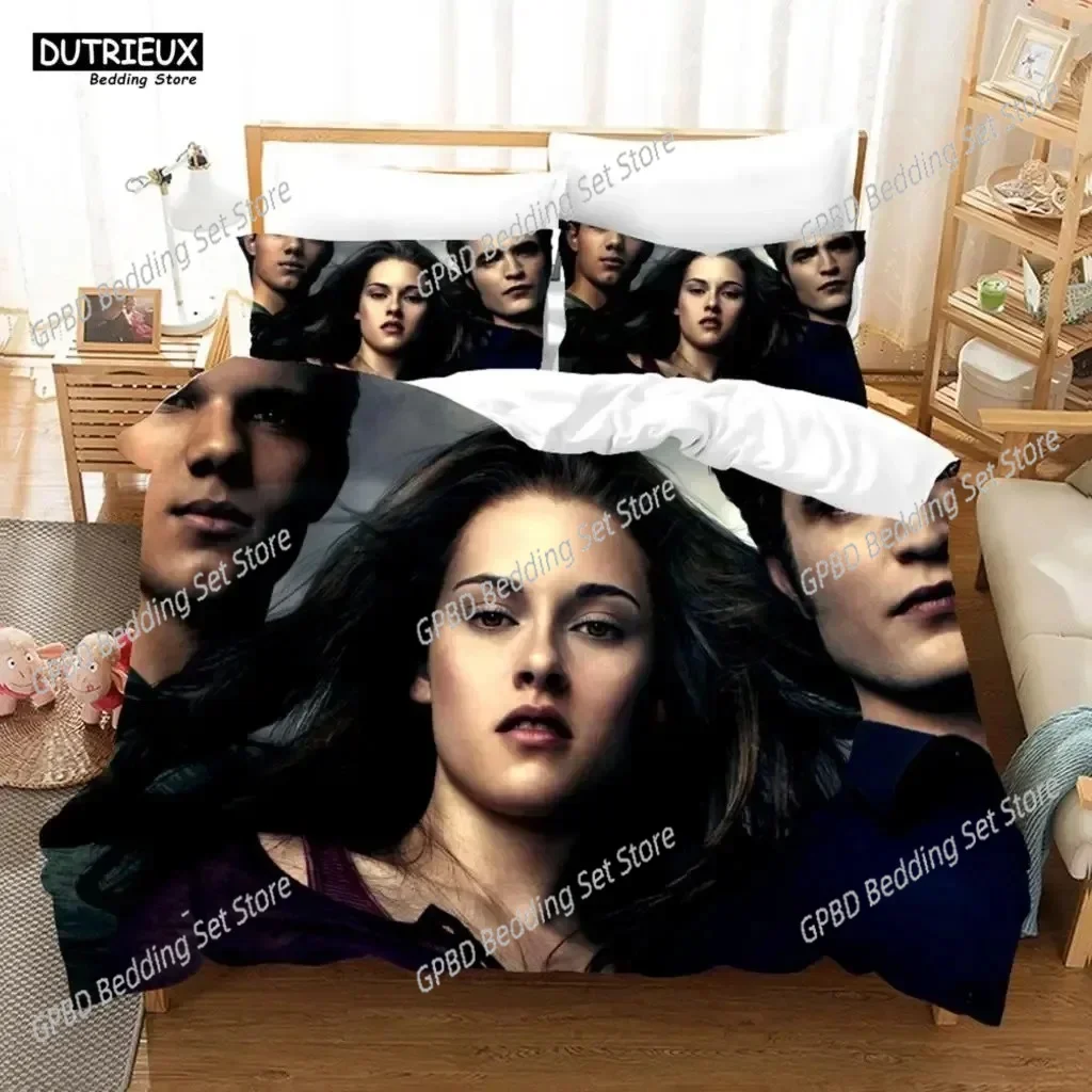 

Twilight Series Vampire Hot Movies Comfortable Duvet Quilt Cover Pillowcase Bedding Set Children Bedroom Decoration Home Textile