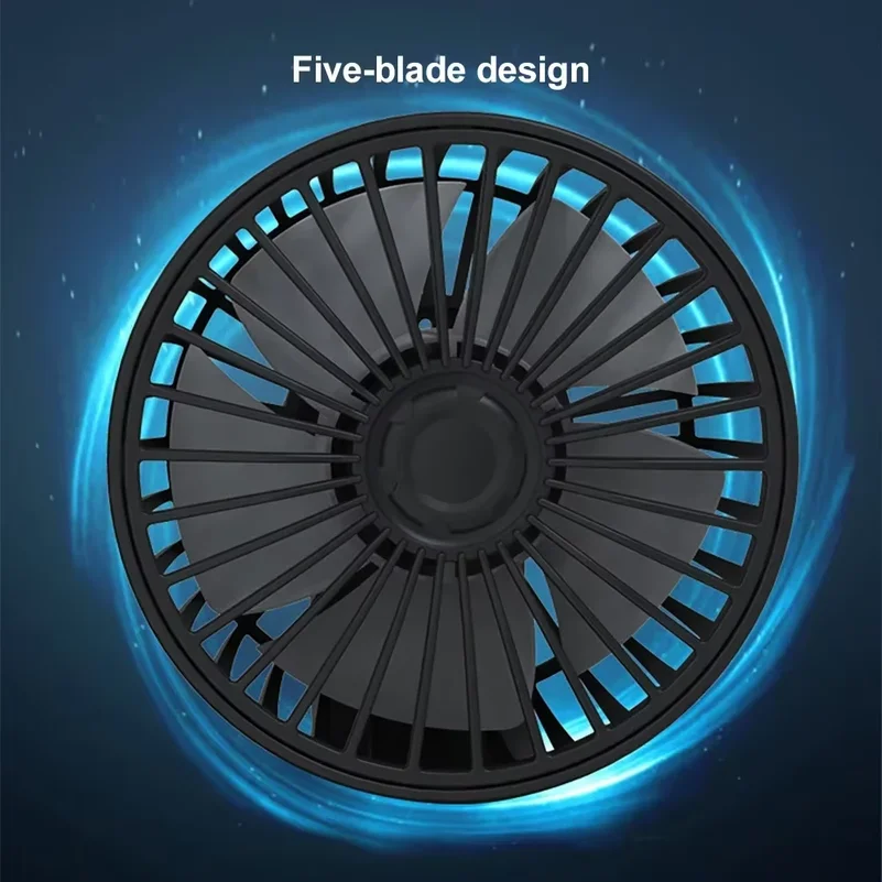 Car 5V 12V 24V Fan Cooling Car Fan Dual Head Usb Car Fan 2 Speeds Adjustable Auto Cooler Air Fan Car Accessories Wind Regulation view 6