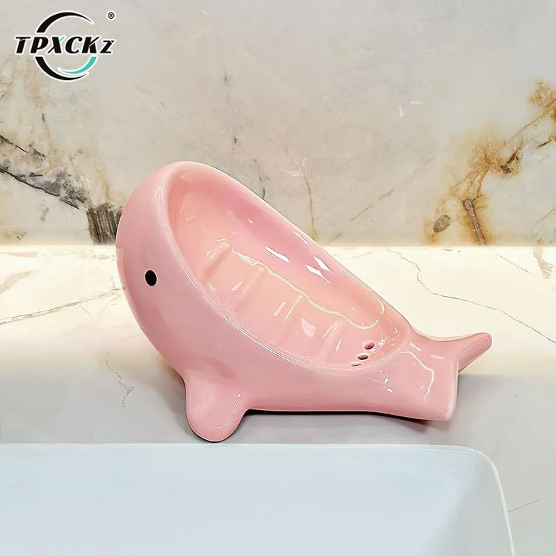 [SL]Creative Whale Soap Dish For Home Use, Bathroom, And Toilet, Providing A Draining And Storage Solution For Premium Soap.