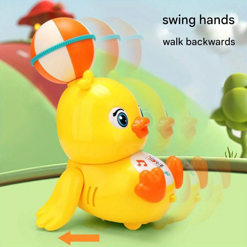 Elektrischer leichter Musikball, Ente, Zappelspielzeug – Kleinkindspielzeug für Jungen und Mädchen, Weihnachtsgeburtstagsgeschenke für Kinder, Halloween-Spielzeug