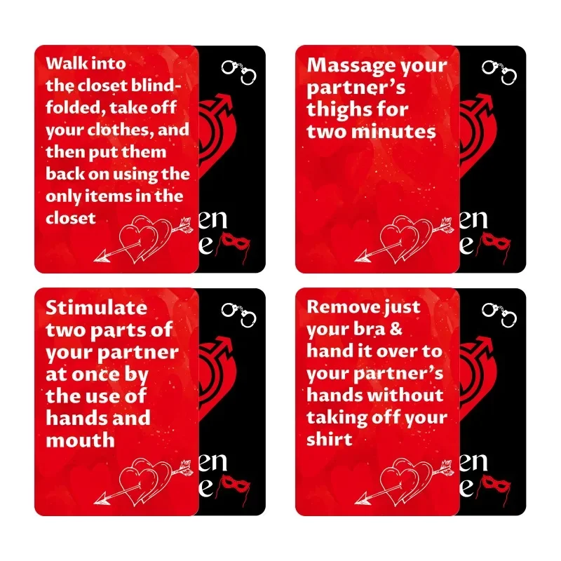 

New Couple Romantic Date Q&A Cards Interactive Game Deck For Spouses’ Bedroom Fun Perfect To Enhance Intimate Relationship