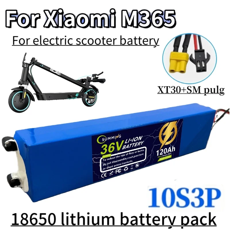 

10S3P 36V 120Ah 36V Electric Scooter Battery Pack 18650 lpega Lithium M365 Electric Scooter 36v Battery Scooter 18650 battery