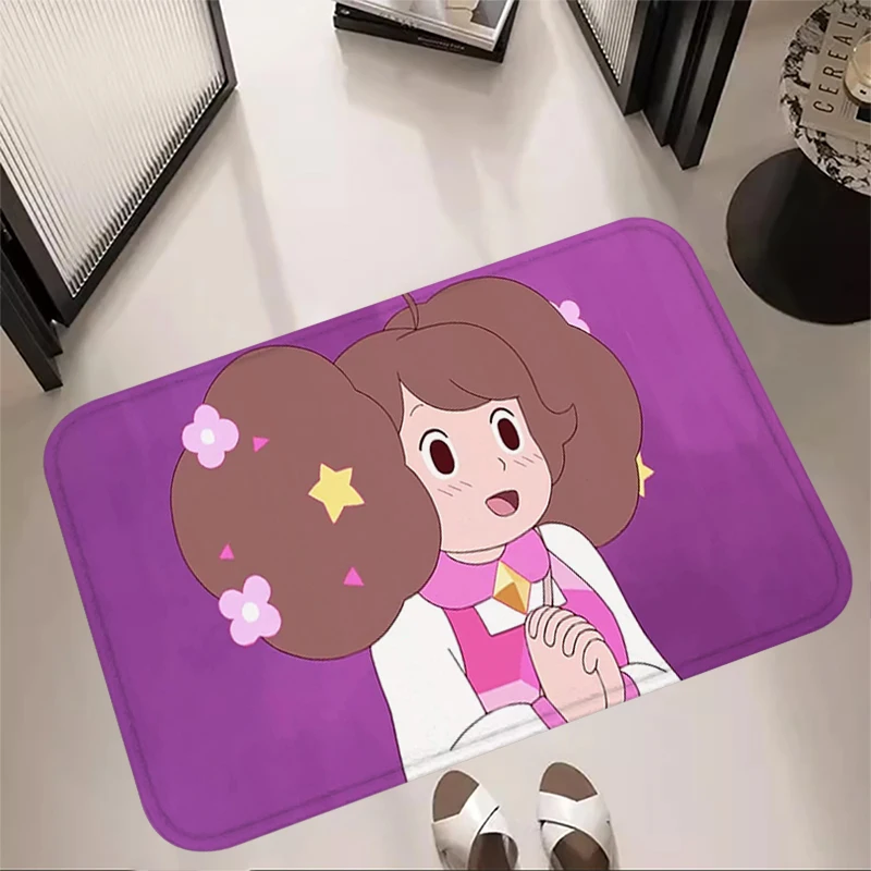 Entrance Doormat Hallwy Cartpet Bee and Puppycat Cat Living Room Rugs Foot Carpets Bathroom Rug Floor Mats Non-slip Bedside Mat