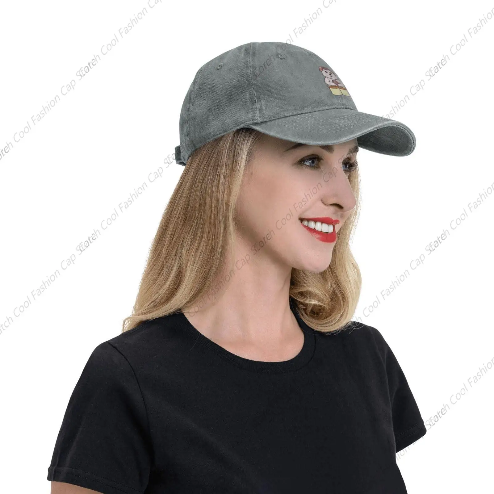 Cute Sheep are Playing Drums Baseball Cap for Men Women Vintage Trucker Denim Hat Washed Cotton Fashion Unisex Adjustable Sports