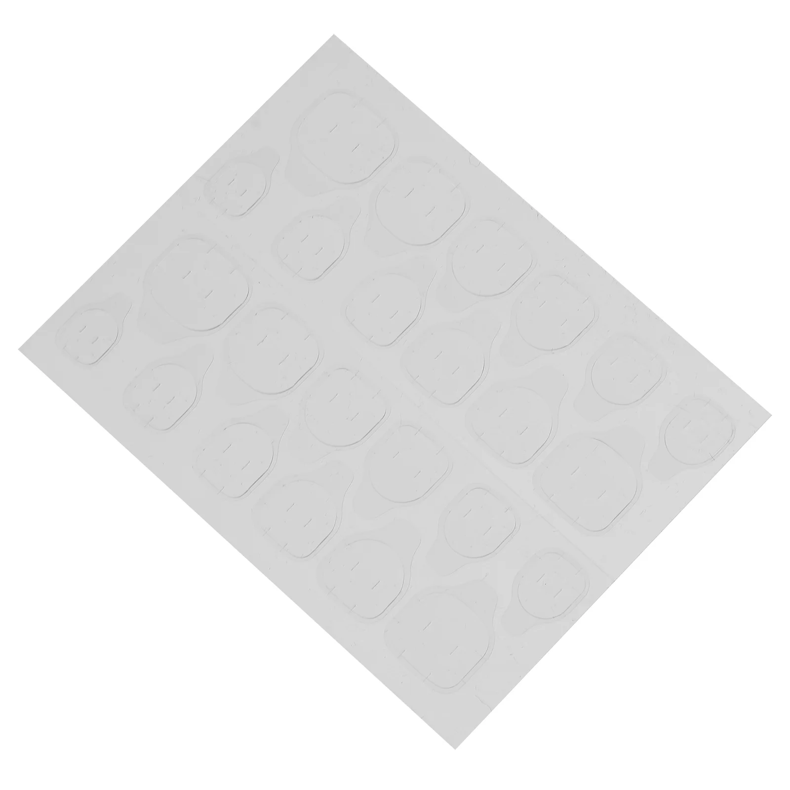 

20 Sheets Clear Jelly Adhesive Nail Stickers Firm Long-Lasting Double Side Tape for False Nail Tips Fast Application