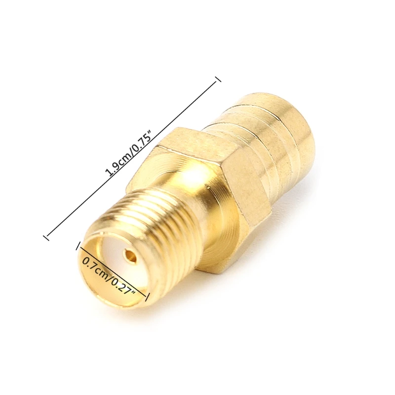 573A 50Ω SMA Female to SMB Female DAB Digital Radio Aerial Antenna Connector Adapter