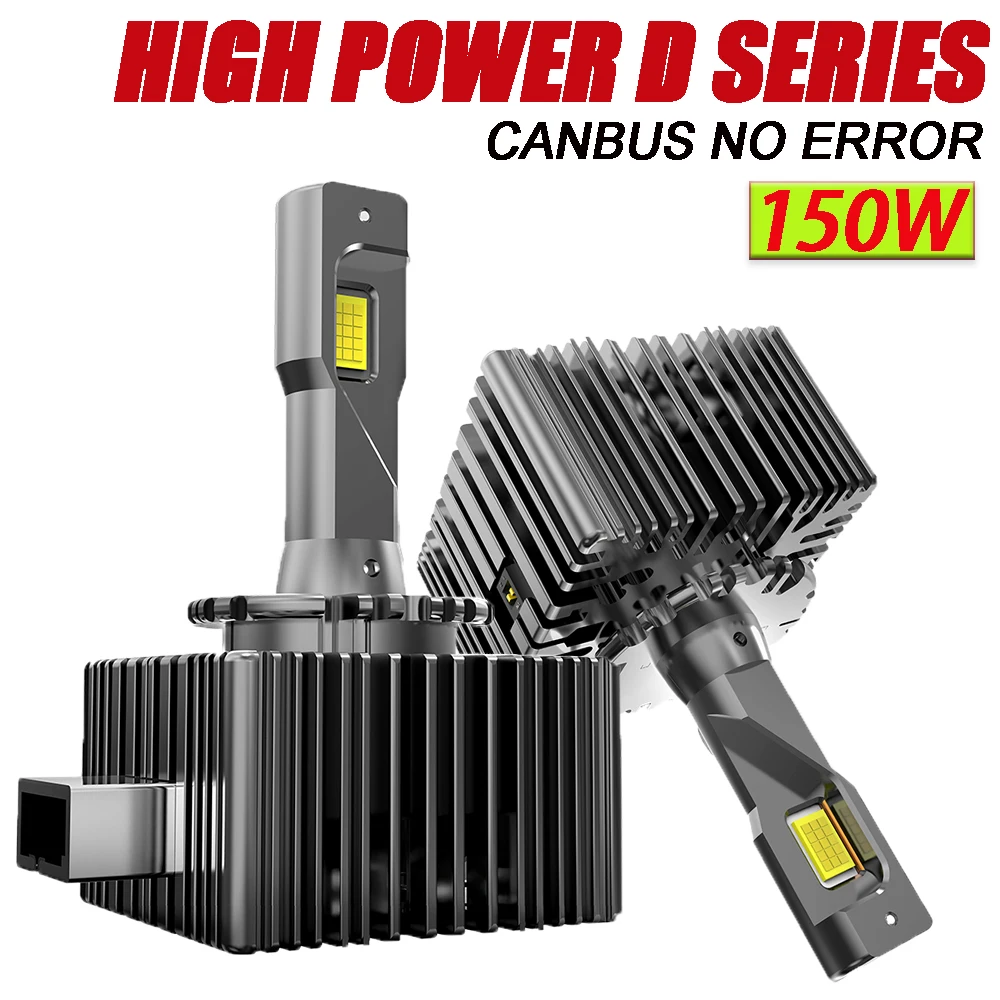 

HID D1S D3S LED Headlight Bulbs Canbus Turbo Two-sided CSP Chips Lamp D2S D4S D8S D1R D2R D3R Led Car Lights For Projector Lens