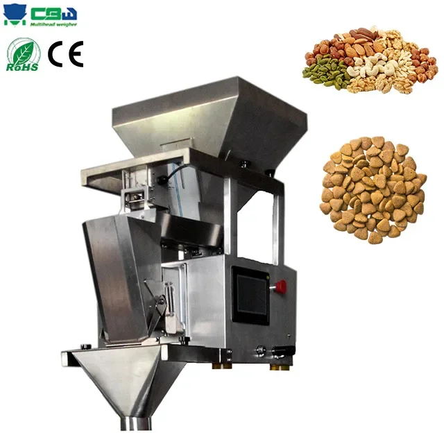 Large Volume 5L Single Head Linear Weigher Dog Food Powder Grains Tea Linear Weighing Filling Machine