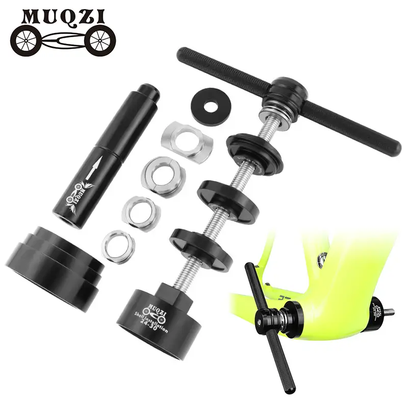 Muqzi kit de ferramentas para bicicleta, suporte inferior, ferramenta de instalação e remoção, removedor de rolamento para bb86/bb30/bb91/bb92/pf30
