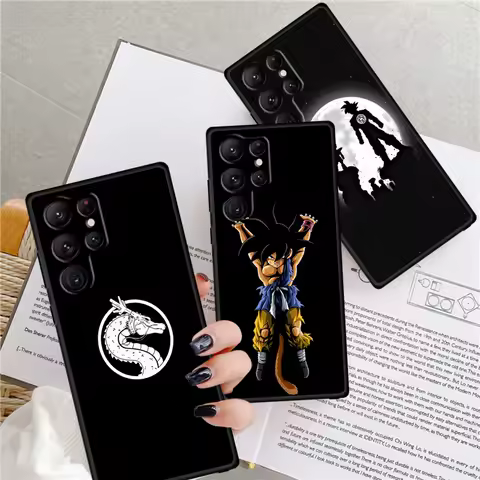 Art D-Dragon Ball Goku Cool For Samsung Galaxy S24 S23 S22 S21 S20 FE S10 S10E Plus Ultra Pro Lite 5G Black TPU Phone Case