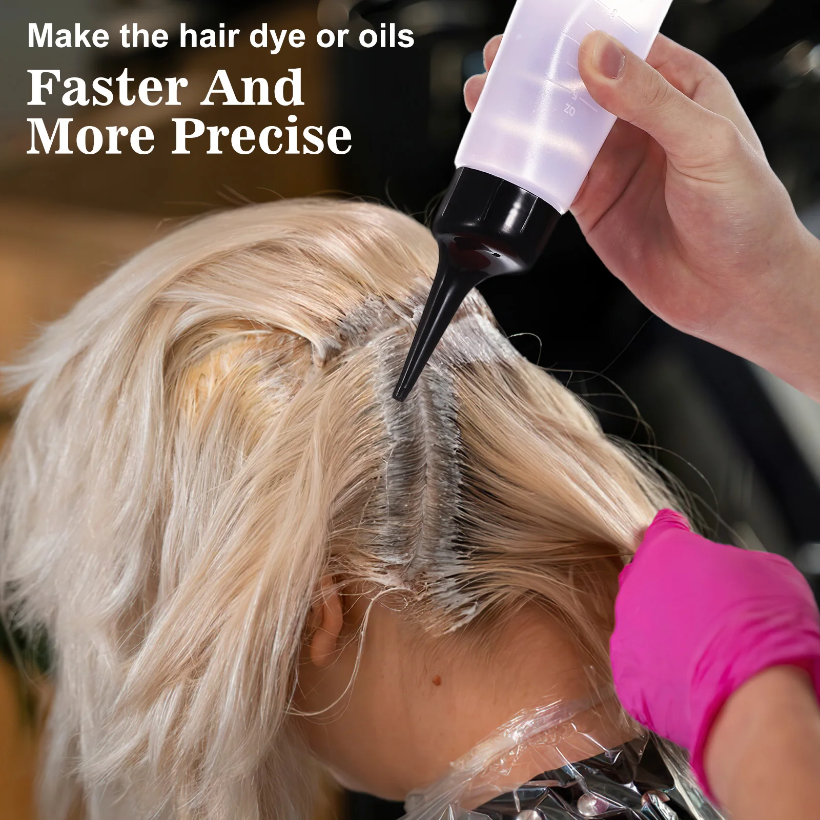 

Пустой аппликатор 15X5X4 см, черный, белый цвет, наклонный кончик со шкалой для цвета волос, шампунь, кондиционер, пластиковый инструмент для выдавливания волос