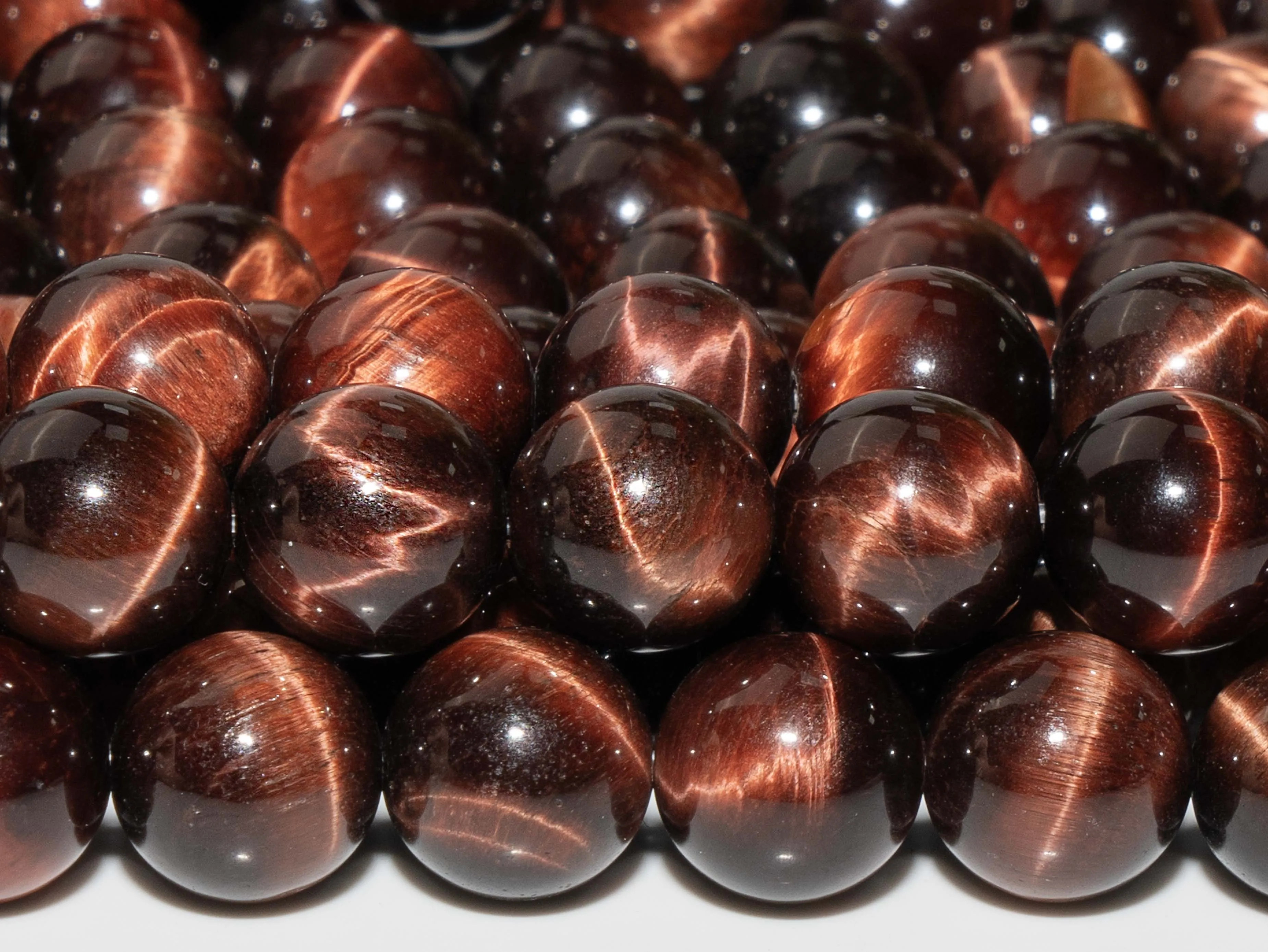 Natural Stone  Mahogany Red Tiger Eye Beads  Gemstone Loose Beads Round Shape Size Options 4/6/8/10/12mm for Jewelry Making