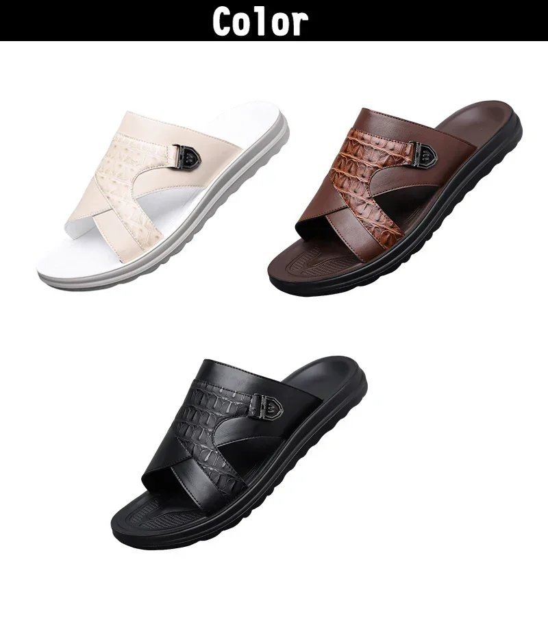 Sommer-Herren-Hausschuhe mit rutschfester, weicher Sohle, modisch, bequem, atmungsaktiv, verschleißfest, für den Außenbereich, zum Fahren, Strandschuhe-9022 – Detail 2