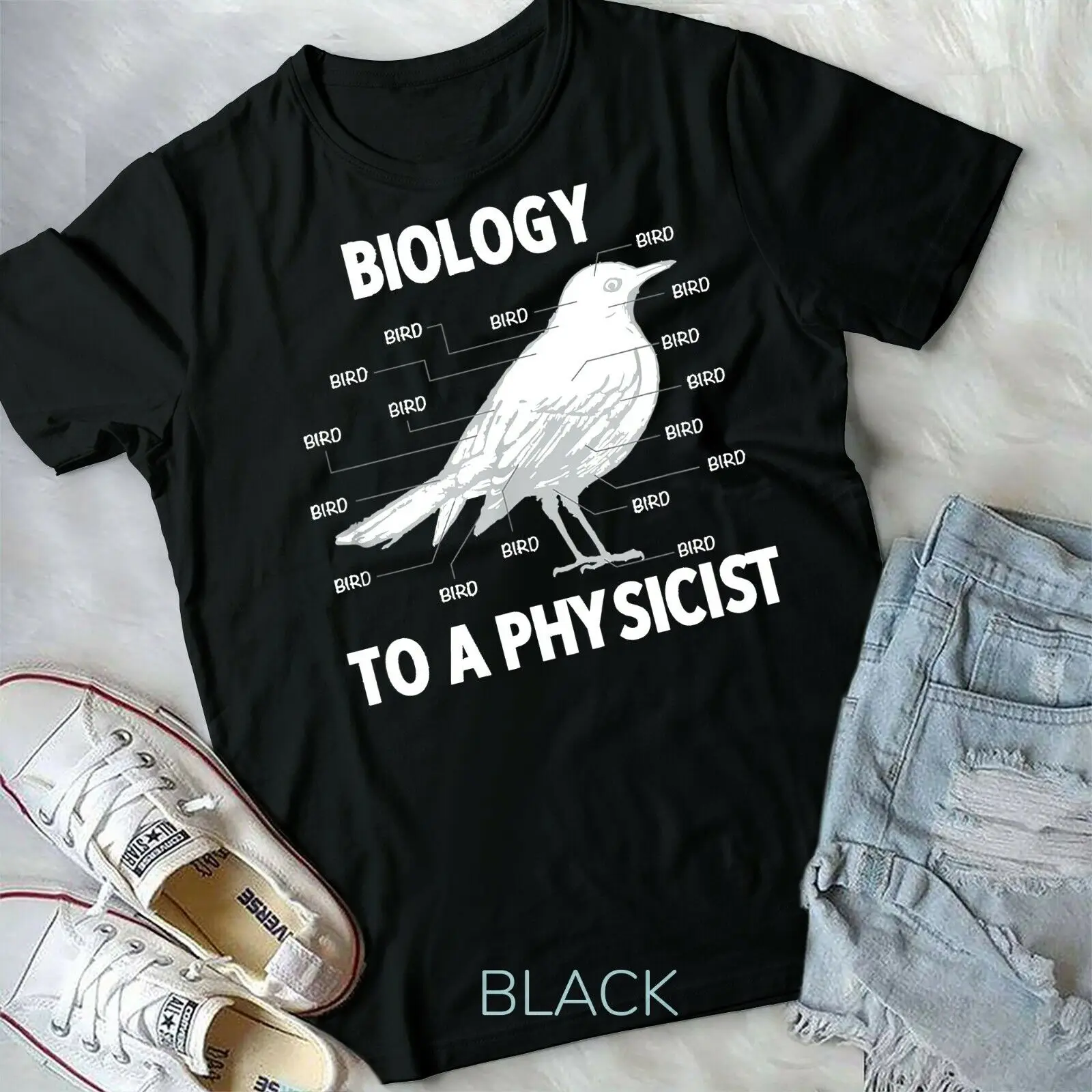 Biology to a Physicist - Funny Physics Unisex & Youth T-shirt