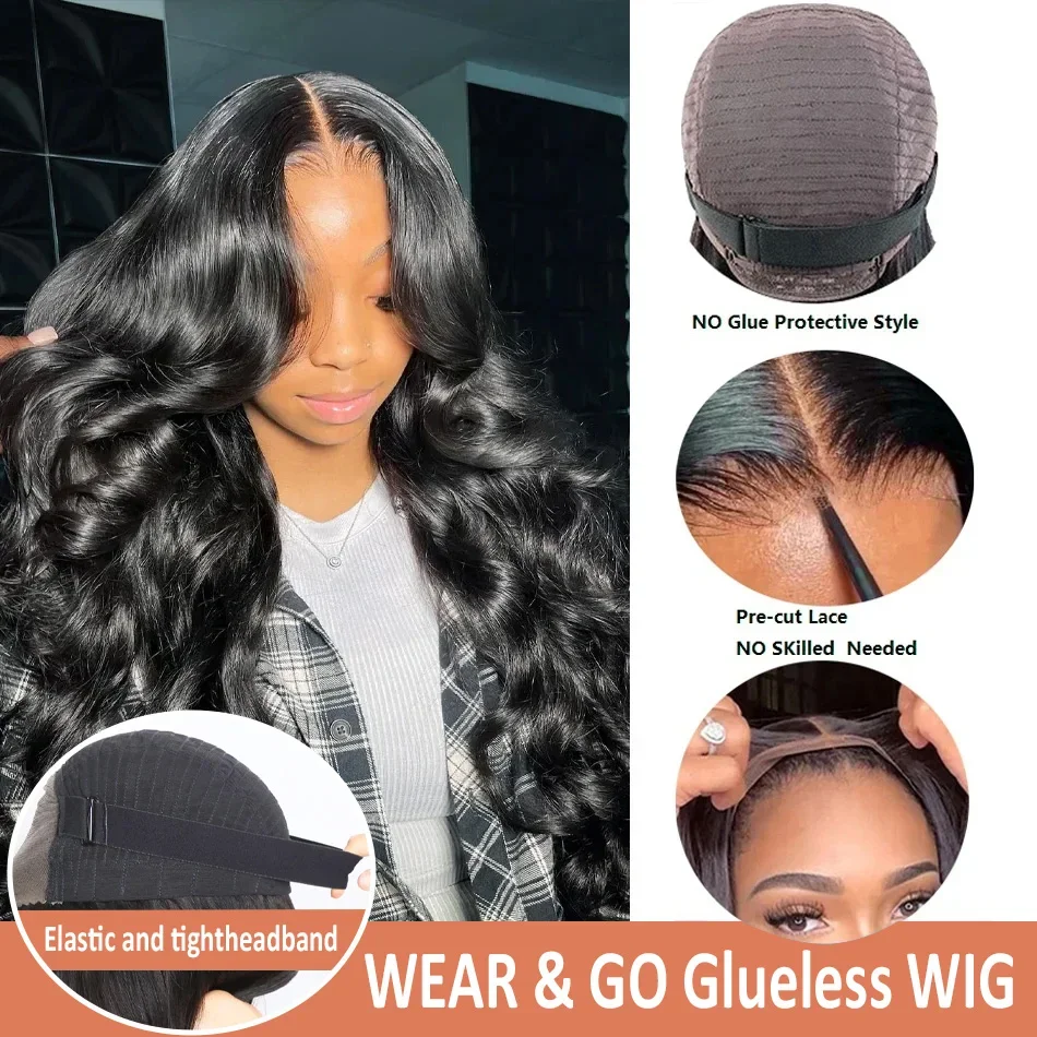 30 40 Inch Body Wave Wigs Human Hair 13x4 13x6 HD Lace Frontal 100% Human Hair Wig For Black Women