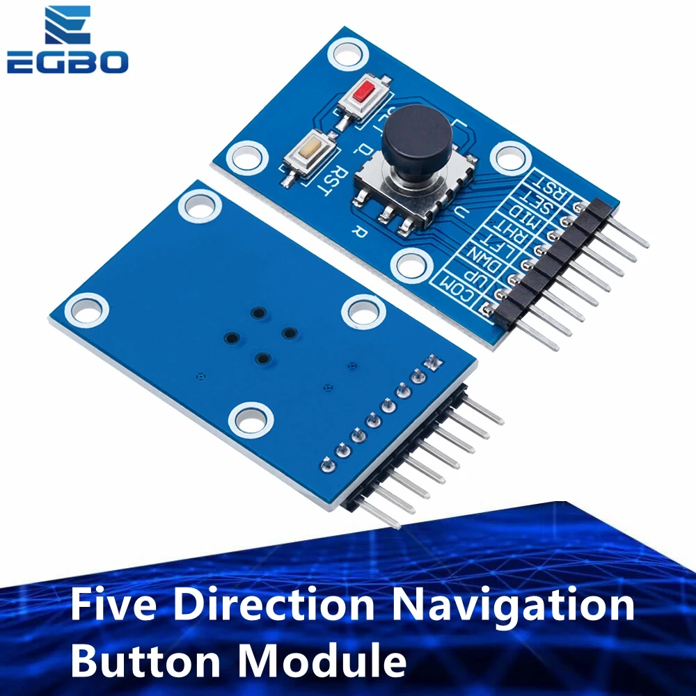 EGBO Navigation Button Module for MCU, AVR Game, 5D Rocker Joystick, Independent Keyboard for Arduino, Five Direction