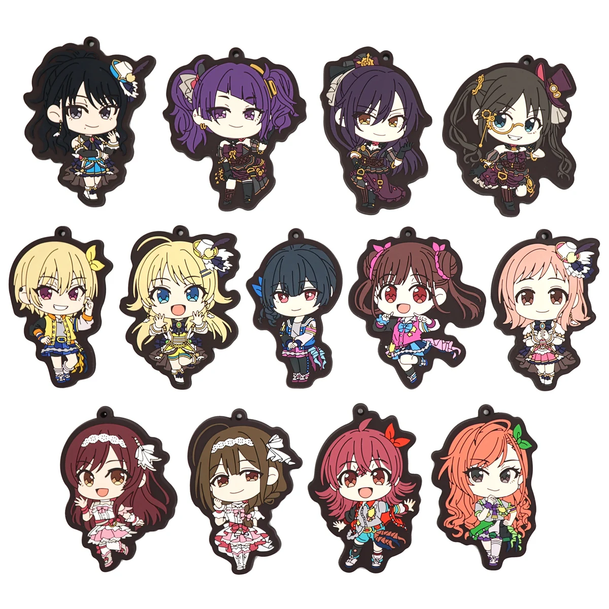 COLORES brillantes Anime Idolmasters Sakuragi Mano Hachimiya Meguru L'Antica CLIMAX GIRLS ALSTROEMERIA llavero de goma juguetes regalo