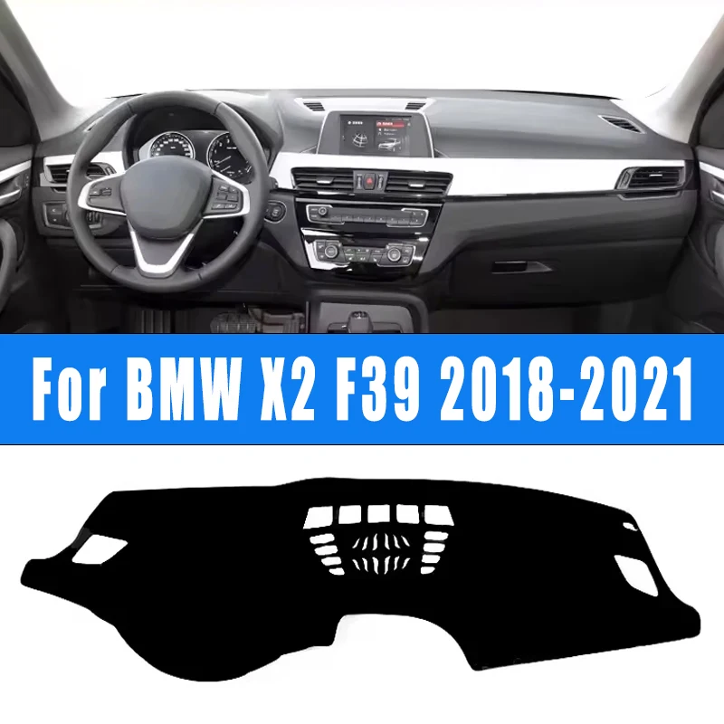 

Для BMW X2 F39 2018 2019 2020 2021, коврик для приборной панели автомобиля, крышка приборной панели, центральная панель управления, нескользящая накидка, солнцезащитный козырек, аксессуары для интерьера