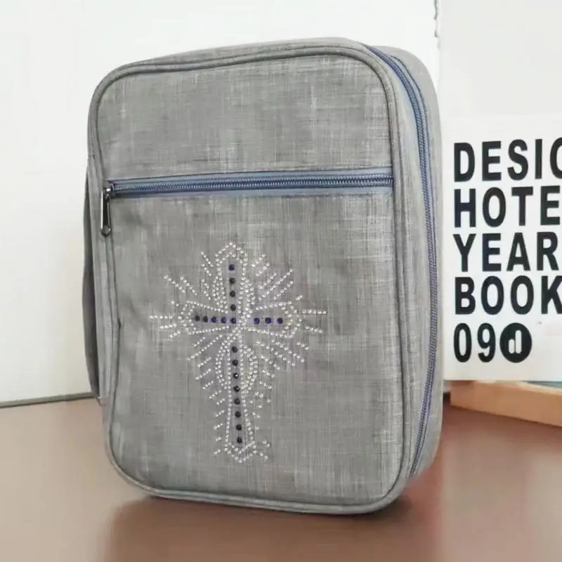 Bolsa de la Biblia con asa, bolsa organizadora de la Biblia, reutilizable, para hombres y mujeres, libros, documentos, organización, bolsa protectora para negocios