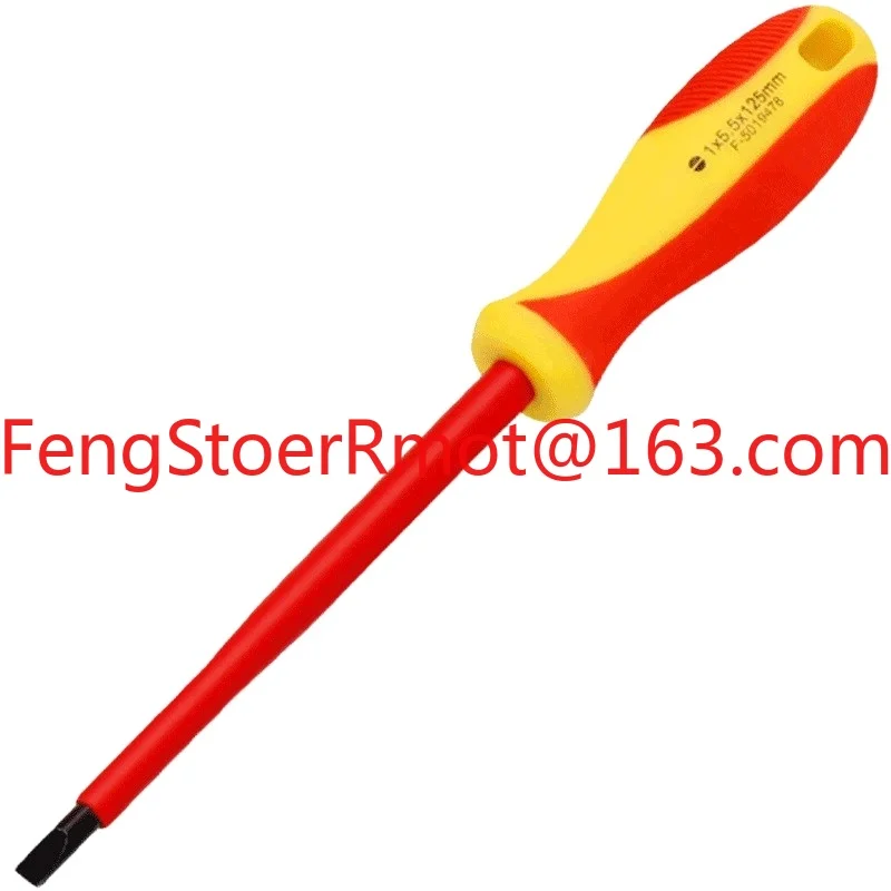 VDE 1000V Screwdriver 75mm One Shape Repair Hardware Tool, Black Oxidation