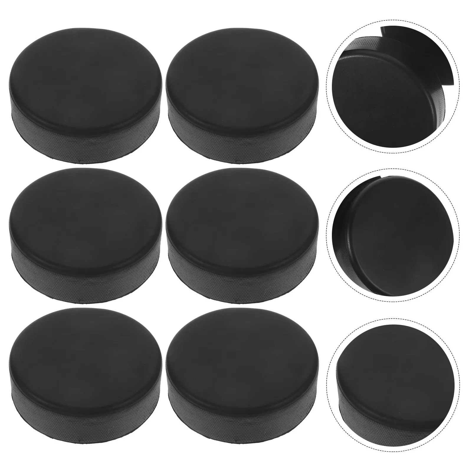 6pcs-hockey-puck-rubber-ice-hockey-practicing-training-supplies-lightweight-high-density-competition-practice-pucks