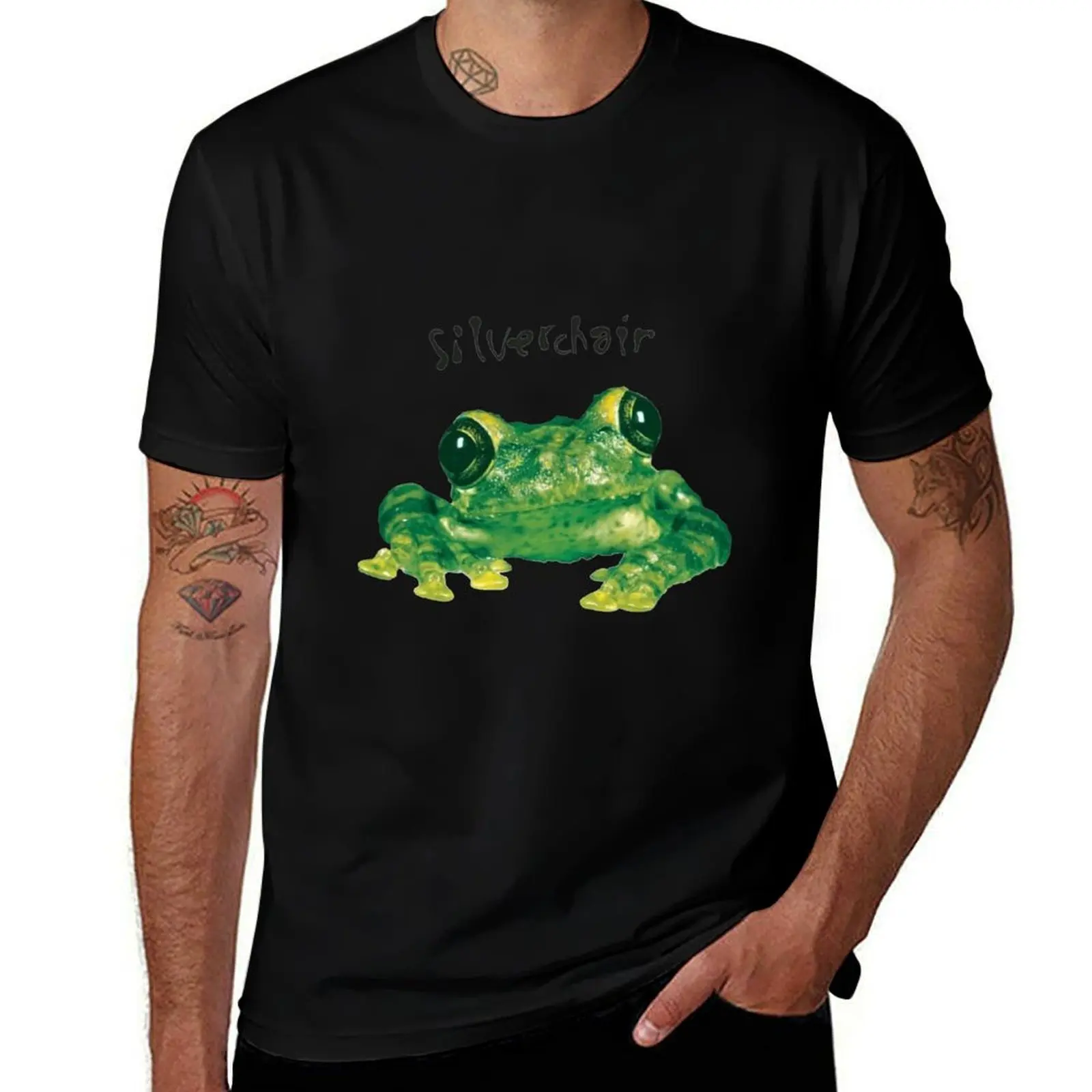 

1995 RARE Silverchair Frogstomp '95 Frog Double T-Shirt Work Outdoor Short Sleeve Tee